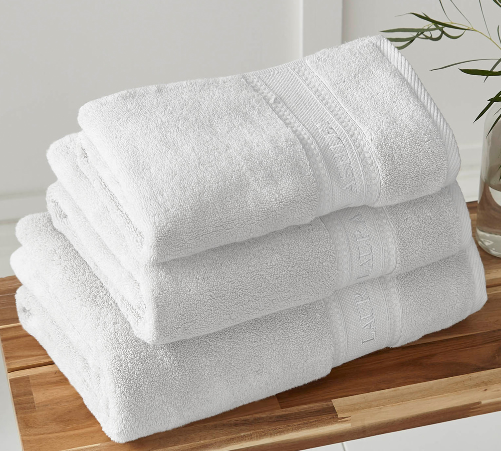 Luxury Embroidered White Towel